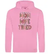 Жіноча толстовка (худі) Super mom super tired Рожевий фото