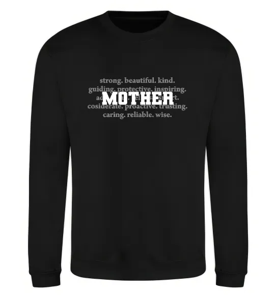 Свитшот Mother Черный фото