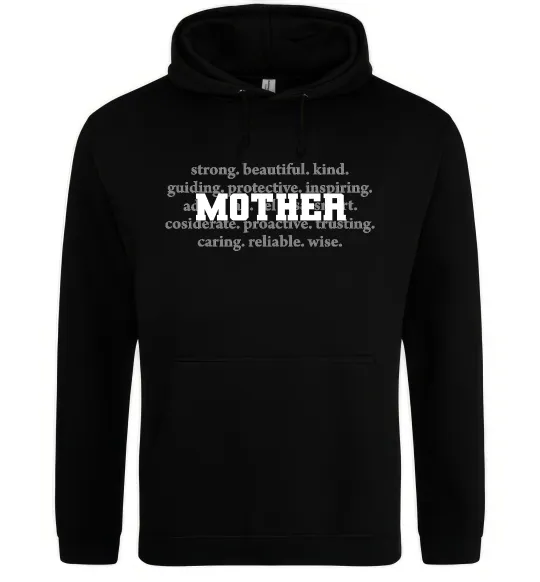 Женская толстовка (худи) Mother Черный фото