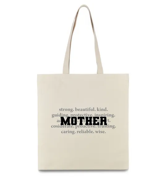 Эко-сумка Mother Бежевый фото