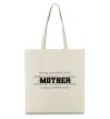 Эко-сумка Mother Бежевый фото