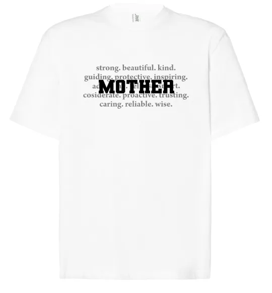 Футболка Оверсайз Mother Белый фото
