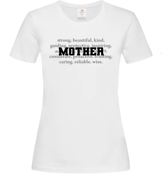 Женская футболка Mother Белый фото