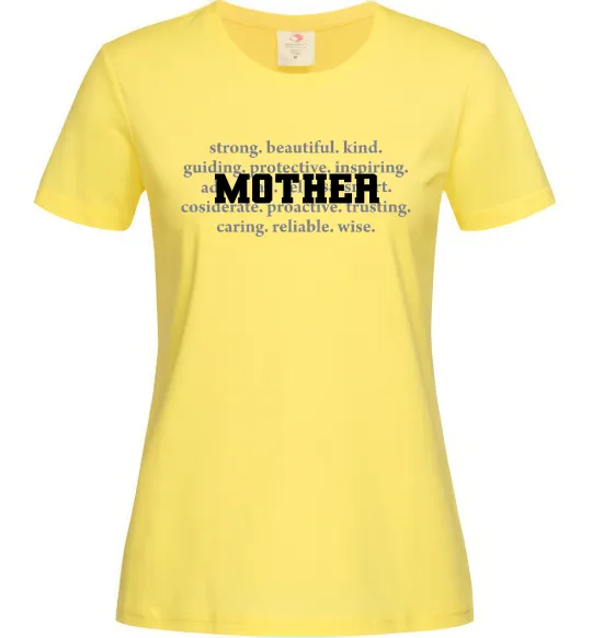 Женская футболка Mother Лимонный фото