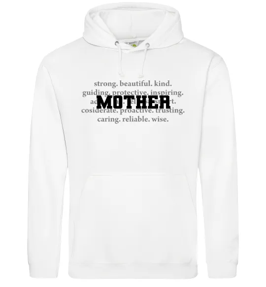 Женская толстовка (худи) Mother Белый фото