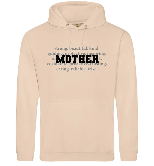 Женская толстовка (худи) Mother Песочный фото