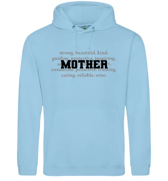 Женская толстовка (худи) Mother Голубой фото