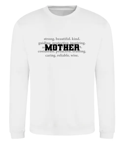 Свитшот Mother Белый фото