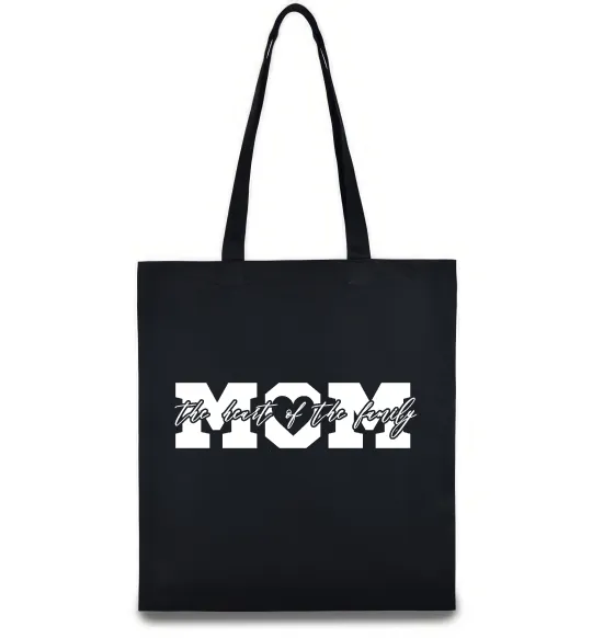 Эко-сумка Mom heart of family Черный фото