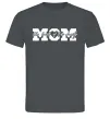 Мужская футболка Mom heart of family Графит фото