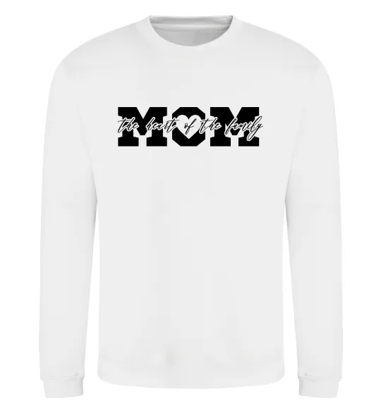 Світшот Mom heart of family Білий фото
