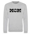 Світшот Mom heart of family Сірий меланж фото