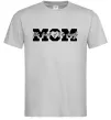 Мужская футболка Mom heart of family Серый фото
