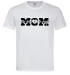 Мужская футболка Mom heart of family Белый фото