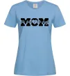 Женская футболка Mom heart of family Голубой Женская футболка Mom heart of family Голубой фото