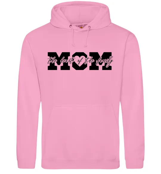 Женская толстовка (худи) Mom heart of family Розовый фото