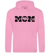 Женская толстовка (худи) Mom heart of family Розовый Женская толстовка (худи) Mom heart of family Розовый фото