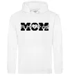 Женская толстовка (худи) Mom heart of family Белый Женская толстовка (худи) Mom heart of family Белый фото