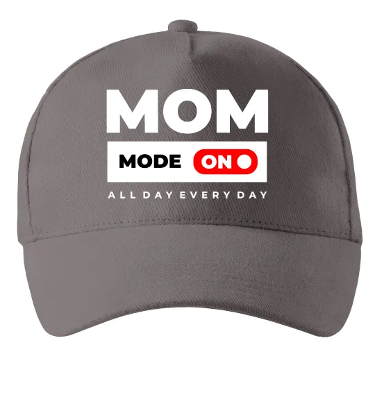 Кепка Mom mode on Сірий фото