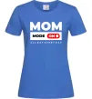 Женская футболка Mom mode on Ярко-синий фото