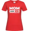 Женская футболка Mom mode on Красный фото