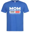 Мужская футболка Mom mode on Ярко-синий фото