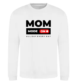Свитшот Mom mode on Белый фото