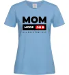 Женская футболка Mom mode on Голубой фото