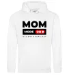 Женская толстовка (худи) Mom mode on Белый Женская толстовка (худи) Mom mode on Белый фото