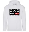 Женская толстовка (худи) Mom mode on Серый меланж Женская толстовка (худи) Mom mode on Серый меланж фото