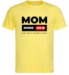 Мужская футболка Mom mode on Лимонный фото