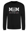 Свитшот Mom est Черный фото
