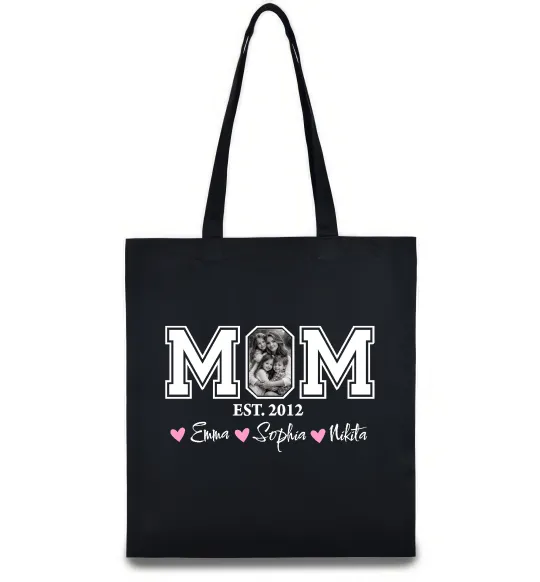 Эко-сумка Mom est Черный фото