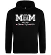 Женская толстовка (худи) Mom est Черный фото
