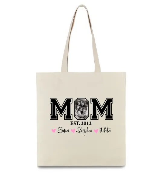 Эко-сумка Mom est Бежевый фото