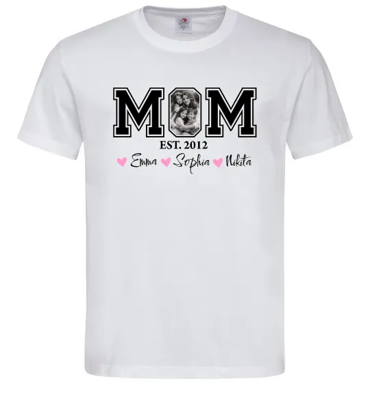 Мужская футболка Mom est Белый фото