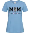 Женская футболка Mom est Голубой фото