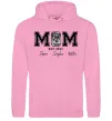 Женская толстовка (худи) Mom est Розовый фото