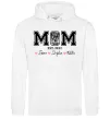Женская толстовка (худи) Mom est Белый фото