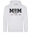 Женская толстовка (худи) Mom est Серый меланж фото