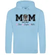 Женская толстовка (худи) Mom est Голубой фото