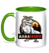 Чашка с цветной ручкой Mamasaurus Лаймовый Чашка с цветной ручкой Mamasaurus Лаймовый фото