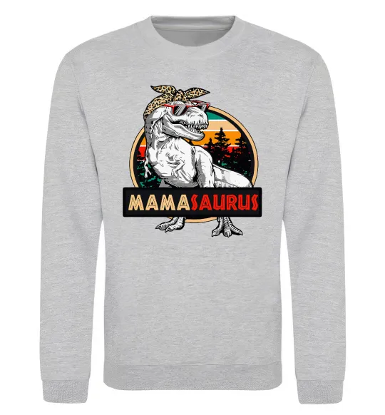 Світшот Mamasaurus Сірий меланж фото