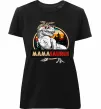 Женская премиум футболка Mamasaurus Черный фото