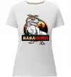 Женская премиум футболка Mamasaurus Белый фото