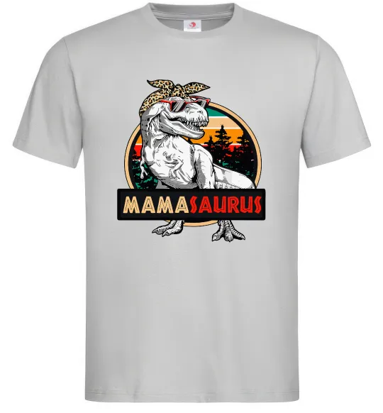 Мужская футболка Mamasaurus Серый фото