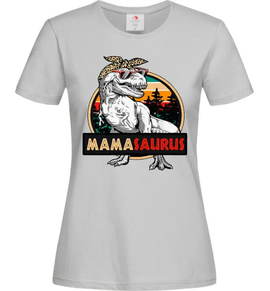Женская футболка Mamasaurus Серый фото