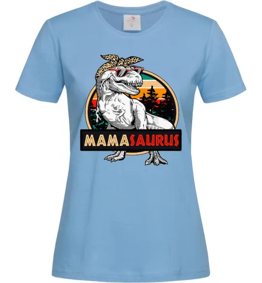 Женская футболка Mamasaurus Голубой фото