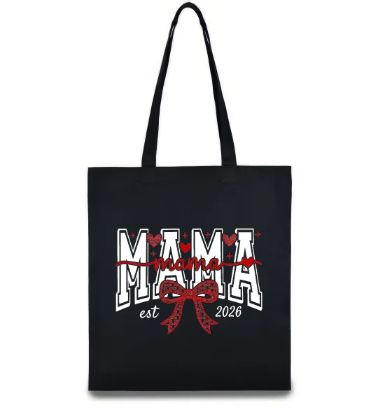 Эко-сумка Mama est напис Черный фото