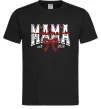 Мужская футболка Mama est напис Черный фото